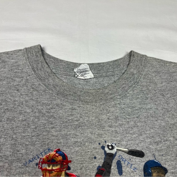 Vtg Boston Red Sox 2007 World Series Men’s T-Shirt Sz Large Y2K Grey A4 - Picture 5 of 8